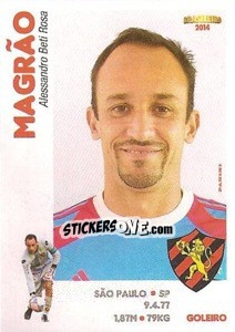 Cromo Magrão - Campeonato Brasileiro 2014 n. 253 - Panini