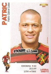 Sticker Patric - Campeonato Brasileiro 2014 n. 254 - Panini
