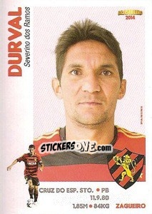 Sticker Durval - Campeonato Brasileiro 2014 - Panini