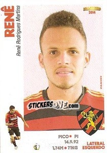 Sticker Renê - Campeonato Brasileiro 2014 - Panini