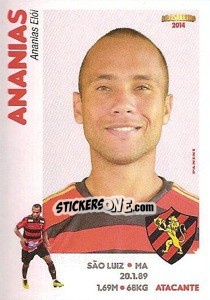 Sticker Ananias - Campeonato Brasileiro 2014 - Panini