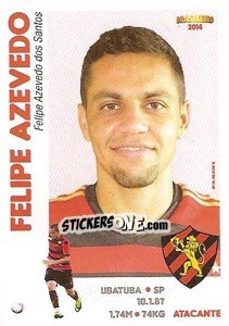 Cromo Felipe Azevedo - Campeonato Brasileiro 2014 n. 265 - Panini