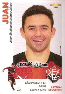 Cromo Juan - Campeonato Brasileiro 2014 n. 272 - Panini