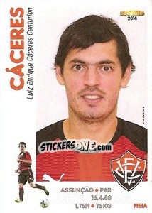 Sticker Cáceres - Campeonato Brasileiro 2014 - Panini