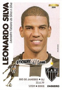 Sticker Leonardo Silva - Campeonato Brasileiro 2014 n. 4 - Panini