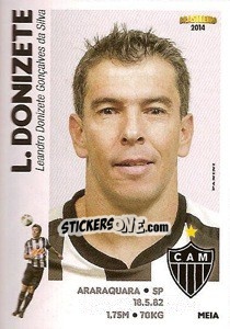 Sticker Leandro Donizete - Campeonato Brasileiro 2014 - Panini