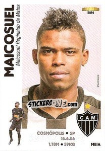 Sticker Maicosuel - Campeonato Brasileiro 2014 n. 8 - Panini