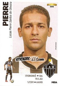 Sticker Pierre - Campeonato Brasileiro 2014 - Panini