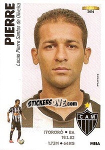 Cromo Pierre - Campeonato Brasileiro 2014 - Panini