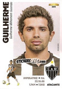 Sticker Guilherme - Campeonato Brasileiro 2014 - Panini