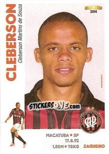 Sticker Cleberson - Campeonato Brasileiro 2014 n. 18 - Panini
