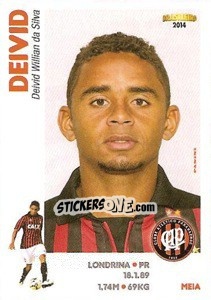 Sticker Deivid - Campeonato Brasileiro 2014 n. 22 - Panini