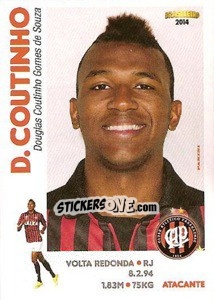 Sticker Douglas Coutinho - Campeonato Brasileiro 2014 n. 26 - Panini