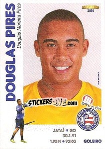 Cromo Douglas Pires - Campeonato Brasileiro 2014 - Panini