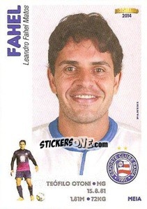 Figurina Fahel - Campeonato Brasileiro 2014 - Panini