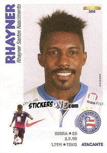 Sticker Rhayner - Campeonato Brasileiro 2014 n. 41 - Panini