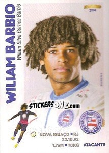 Sticker Wiliam Barbio - Campeonato Brasileiro 2014 n. 42 - Panini