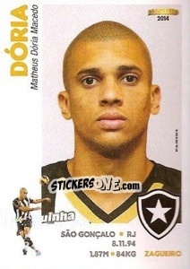 Sticker Dória - Campeonato Brasileiro 2014 - Panini