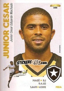 Figurina Junior Cesar - Campeonato Brasileiro 2014 - Panini