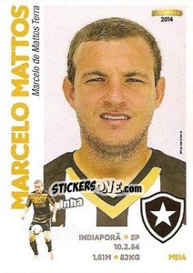 Cromo Marcelo Mattos - Campeonato Brasileiro 2014 - Panini