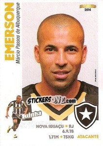 Cromo Emerson Sheik - Campeonato Brasileiro 2014 - Panini