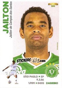 Sticker Jailton - Campeonato Brasileiro 2014 n. 60 - Panini