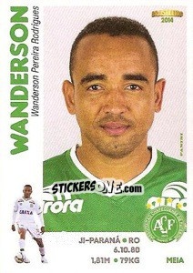 Cromo Wanderson - Campeonato Brasileiro 2014 - Panini