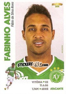 Cromo Fabinho Alves - Campeonato Brasileiro 2014 - Panini