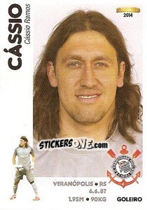 Sticker Cássio - Campeonato Brasileiro 2014 - Panini