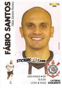 Sticker Fábio Santos - Campeonato Brasileiro 2014 - Panini