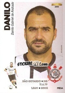 Sticker Danilo - Campeonato Brasileiro 2014 - Panini