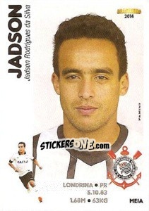 Sticker Jadson - Campeonato Brasileiro 2014 - Panini