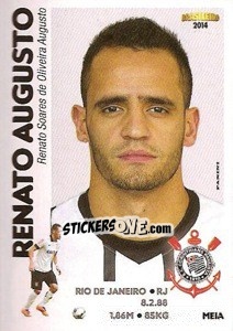 Cromo Renato Augusto - Campeonato Brasileiro 2014 - Panini