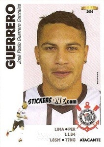 Figurina Paolo Guerrero - Campeonato Brasileiro 2014 - Panini