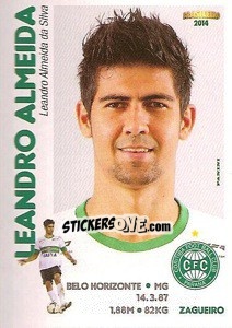 Cromo Leandro Almeida - Campeonato Brasileiro 2014 - Panini