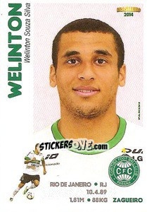 Figurina Welinton - Campeonato Brasileiro 2014 - Panini