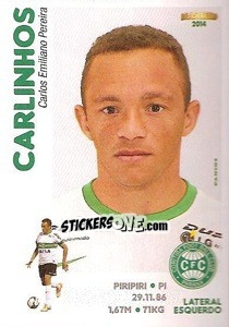 Cromo Carlinhos - Campeonato Brasileiro 2014 - Panini