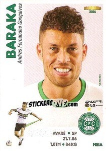 Sticker Baraka - Campeonato Brasileiro 2014 - Panini