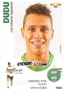 Sticker Dudu - Campeonato Brasileiro 2014 n. 93 - Panini