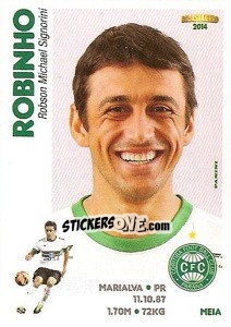 Sticker Robinho - Campeonato Brasileiro 2014 n. 96 - Panini