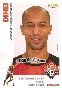 Cromo Dinei - Campeonato Brasileiro 2014 n. 279 - Panini