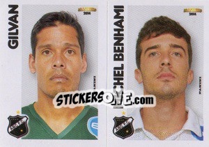 Sticker Gilvan /  Michel Benhami - Campeonato Brasileiro 2014 - Panini