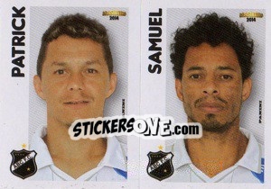 Cromo Patrick / Samuel  - Campeonato Brasileiro 2014 - Panini