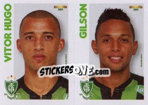 Sticker V.Hugo / Gilson  - Campeonato Brasileiro 2014 n. 289 - Panini