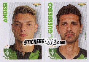 Sticker Andrei / L.Guerreiro  - Campeonato Brasileiro 2014 n. 290 - Panini