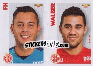 Sticker Fh / Walber  - Campeonato Brasileiro 2014 - Panini