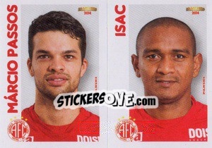 Sticker M.Passos / Isac  - Campeonato Brasileiro 2014 n. 297 - Panini
