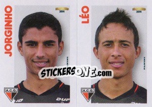 Sticker Jorginho / Léo  - Campeonato Brasileiro 2014 n. 302 - Panini