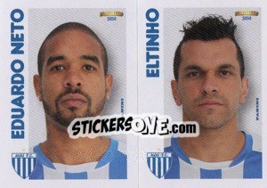 Sticker E.Neto / Eltinho  - Campeonato Brasileiro 2014 n. 307 - Panini