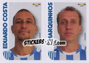 Sticker E.Costa / Marquinhos - Campeonato Brasileiro 2014 n. 309 - Panini